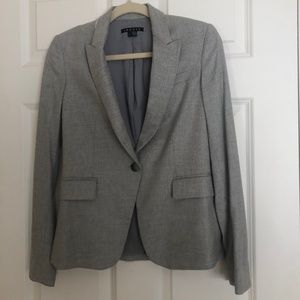 Theory Grey Suit Jacket/Blazer, size 0, made in USA, excellent condition